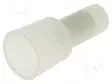 PIKALIITIN - PURISTUS - L: 20MM - VERSIO: LOPPULIITIN - SISÄØ: 3,1MM - WAGO ja muut pikaliittimet - CE2 - 1