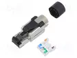 LIITIN: RJ45 - PISTOKE - PIN: 8 - CAT: 6A - SUOJATTU - 8P8C - JOHTOON - RJ liittimet - SS-39300-002 - 1