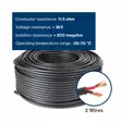 PROFESSIONAL SPEAKER WIRE - BLACK - 2 x 2.50 mm² - 100 m - Kaiutinkaapelit - HQPW10002 - 5