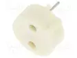 RASIA - THT - 6,3A - TERMOPLASTINEN - 5,08MM - VALKOINEN - 250VAC - IP00 - Sulakepitimet - 886002 - 1