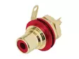REAN - PHONO RECEPTACLE (RCA) - GOLD PLATED CONTACTS - RED - RCA liittimet - NYS367-2 - 1