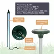 SOLAR-POWERED GROUND RODENT REPELLER - Hiiren- ja jyrsiänkarkoittimet - GRR02 - 5