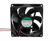 TUULETIN EE92251S1 12VDC LIUKULAAKEROITU 92x92x25mm JOHTIMET - DC 12V tuulettimet - BSS1292 - 2