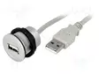 USB-PISTORASIA - 22MM - HAR-PORT - Ø22,3MM - IP20 - HOPEA - PIT: 1,5M - Taulukytkimien lisävarusteet - 09454521922 - 1