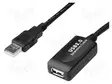 USB-TOISTIN - USB 2.0 - USB A RASIA,USB A PISTOKE MUSTA - USB kaapelit ja adapterit - A-DA-73102 - 1