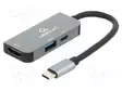 USB HUB - USB 3.1 GEN 1 - CABLEXPERT - PNP - HARMAA - PORTTIEN LUKU: 3 - Tietokonetarvikkeet - muut - A-CM-COMBO3-02 - 1