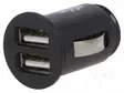 USB VIRTALÄHDE - USB A RASIA X2 - VIRTALÄHT.JÄNN: 12÷24VDC - MUSTA - Autopistokelaturit ja virtalähteet - AK-CH-02 - 1