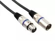 XLR CABLE PRO, XLR MALE TO XLR FEMALE BLACK (6m) - Kaiutinkaapelit - PAC122 - 1