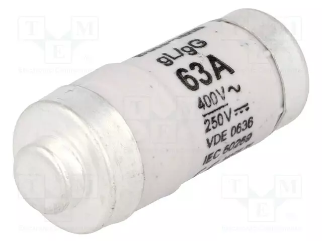 KERAAMINEN,TEOLLISUUSSULAKE - 63A - 400VAC - Sulakkeet D - 63NZ02 - 1