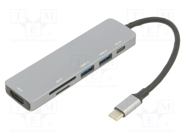 ADAPTERI - OTG,USB 3.0 - NIKKELÖITY - 0,15M - MUSTA - 4K,UHD 2160P - PVC - USB kaapelit ja adapterit - CU4282 - 1