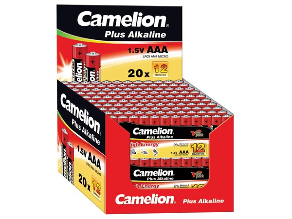 ALKALIPARISTOSARJA 12 KPL AAA/LR3 - Alkaliparistot - LR03C12 - 1