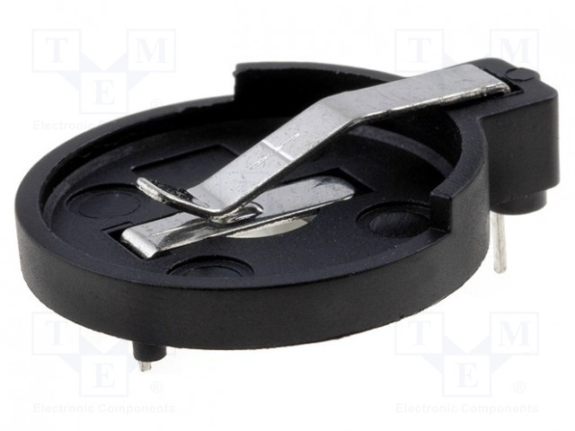 PARISTOPIDIN - 2032,BR2032,CR2032 - VAAKASUORA - PIIRILEVYLLE - H: 5,1MM - Paristopitimet, liittimet ja tarvikkeet - SN2032 - 1