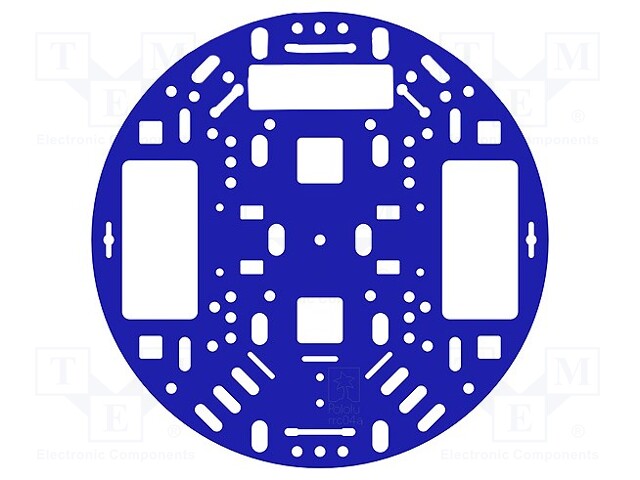 ALUSTA - SININEN - Ø127X3MM - AKRYYLI - Robottialustat ja kotelot - POLOLU-1502 - 1
