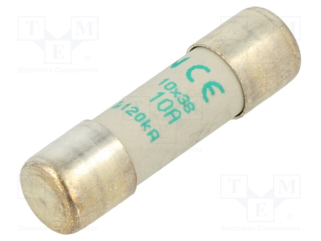 AM,HIDAS SULAKE - 10A - 500VAC - 10X38MM - Sulakkeet 10,3x38mm - Y211552 - 1