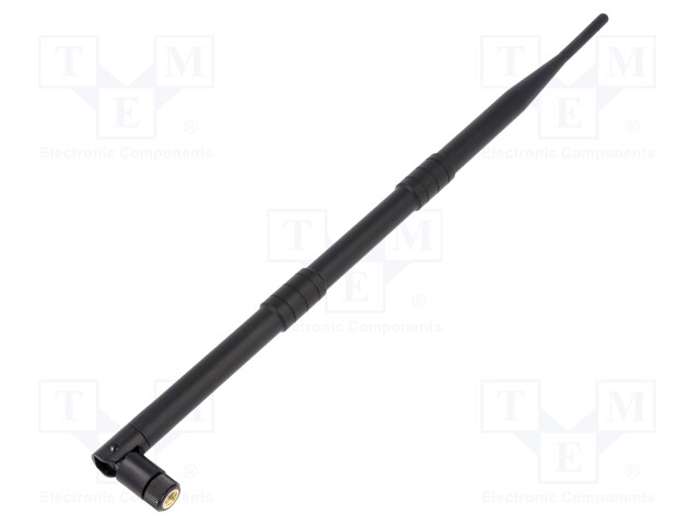 ANTENNI - MUSTA - RP-SMA - 50W - 2,4÷2,5GHZ - 50OHM - 0,38M - 9DBI - -20÷85°C - Tietokonetarvikkeet - muut - QOLTEC-57012 - 1