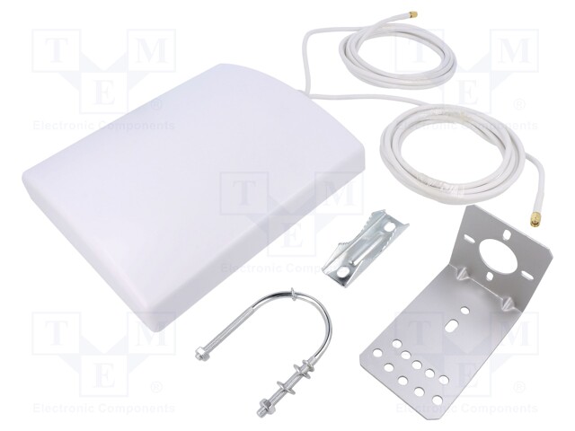 ANTENNI - VALKOINEN - SMA - 50W - 700÷3800MHZ - 50OHM - 3M - 14DBI - -20÷85°C - Tietokonetarvikkeet - muut - QOLTEC-57022 - 1