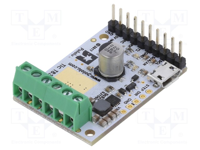 ASKELMOOTTORIN OHJAIN - DRV8834 - ANALOGINEN,I2C,PWM,RC,TTL,USB - Moottoreiden moduuliajurit - POLOLU-3132 - 1