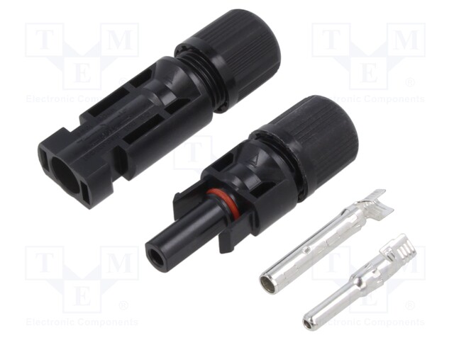 AURINKOPANEELILIITIN - PISTOKE - UROS + NAARAS - 30A - 1KV - IP67 - JOHTOON - Aurinkopaneeli liittimet - DS1162-01-AC6B12 - 1