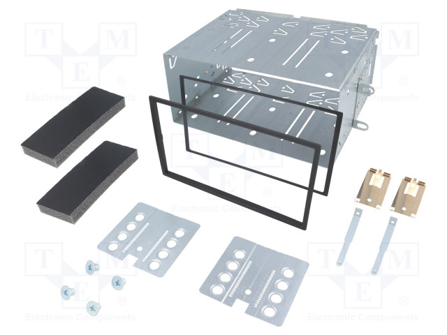 AUTORADION KEHYS - NISSAN - 2 DIN - MUSTA - Kehykset autoradioille - RAM-40.472 - 1