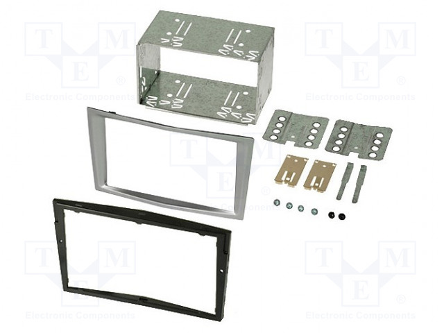 AUTORADION KEHYS - OPEL - 2 DIN - MATT-CHROM - Kehykset autoradioille - RAM-40.152.014.2 - 1