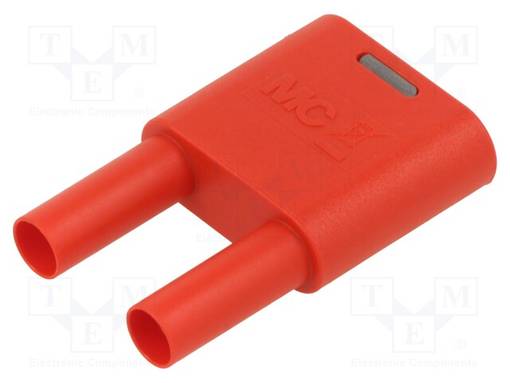 LABORATORY CONNECTOR: 4MM BANANA - 32A - PUNAINEN - INSULATED - Banaaniliittimet 4mm - SKS2-4N-19-22 - 1