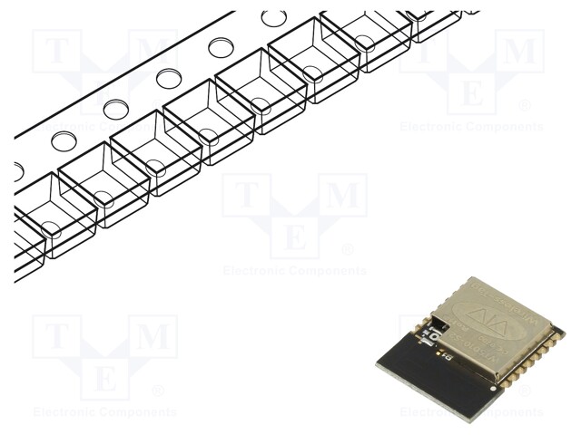 BLUETOOTH MODUULI LOW ENERGY - GPIO,I2C,I2S,PDM,SPI,UART - SMD - IoT (WiFi/Bluetooth) moduulit - WT5010-S2 - 1