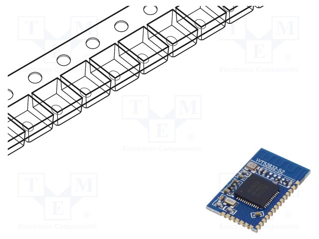 BLUETOOTH MODUULI LOW ENERGY - UART - SMD - 18,7X11,1X2MM - IoT (WiFi/Bluetooth) moduulit - WT52832-S2 - 1