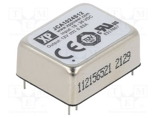 DC/DC MUUNNIN - 10W - TULOJÄNNITE 18÷36VDC - LÄHTÖJÄNNITE 12VDC - ILÄH: 830MA - THT - DC/DC muuntimet - JCA1024S12 - 1