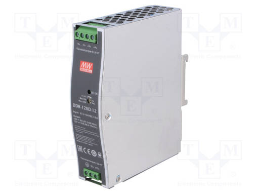 DC/DC MUUNNIN - 120W - TULOJÄNNITE 67,2÷154VDC - LÄHTÖJÄNNITE 12VDC - ILÄH: 10A - DDR - DC/DC muuntimet - DDR-120D-12 - 1