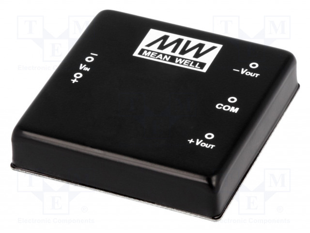 DC/DC MUUNNIN - 15W - TULOJÄNNITE 9÷18VDC - LÄHTÖJÄNNITE -12VDC,12VDC - ILÄH: 625MA - DC/DC muuntimet - DKE15A-12 - 1