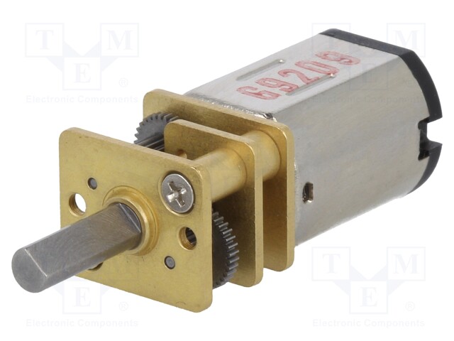 DC MOOTTORI VAIHTEELLA - HPCB 6V - 6VDC - 1,5A - AKSELI: D UURRE - 30: 1 - DC moottorit - POLOLU-3072 - 1