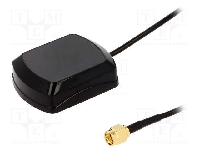 GPS ANTENNI - 3DBI - RHCP - MAGNEETTI - 50OHM - 48X39X14MM - -40÷85°C - SMA - GPS antennit - GPS-ANT042 - 1