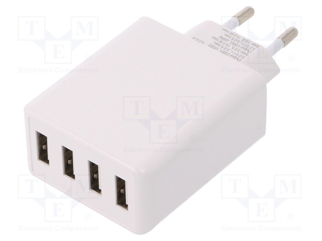 HAKKURIVIRTALÄHDE -VERKKOMUUNTAJA,PISTOKE - 5VDC - 30W - 85,6% - Pistorasiamuuntajat - ZSI-44962 - 1