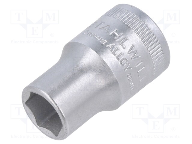 HYLSY - 6-KULMA,HYLSY-HEX 12MM - 1/2" - 38MM - KROMATTU TERÄS - Hylsyavaimet - ST-3030012 - 1