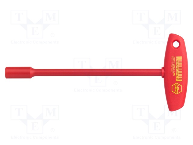 WRENCH: SOCKET SPANNER - HEX 8MM - CHROM-VANADIUM STEEL - Hylsyavaimet - WIHA.27932 - 1