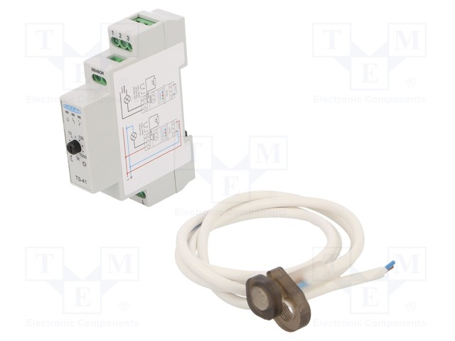 HÄMÄRÄKYTKIN - DIN-KISKOLLE - 230VAC - SPDT - IP20 - 16A - TS-4 - -25÷50°C - Rakennusautomatiikka - TS-41-2 - 1