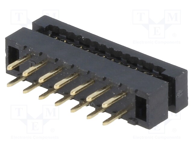 LIITIN: IDC - PIN: 14 - THT - - 2MM - 2X7 - 1MM - IDC liittimet - DS1018-02-14B2 - 1