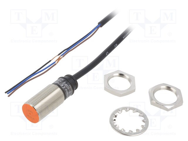 INDUKTIIVINEN ANTURI - OUT: PNP / NC - 0÷5MM - 10÷30VDC - M18 - 2M - IP67 - Teollisuus induktiiviset anturit - PR18-5DP2 - 1