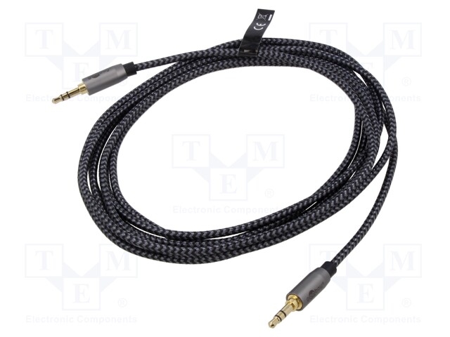 KAAPELI - JACK 3,5MM 3PIN PISTOKE,MOLEMMIN PUOLIN - 0,5M - PVC - Muut audio-videokaapelit - GOOBAY-PLUS-65272 - 1