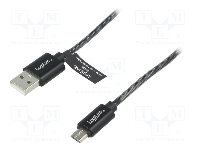 KAAPELI - USB 2.0 - USB A PISTOKE,USB B MIKROPISTOKE - 1M - HARMAA - USB kaapelit ja adapterit - CU0132 - 1