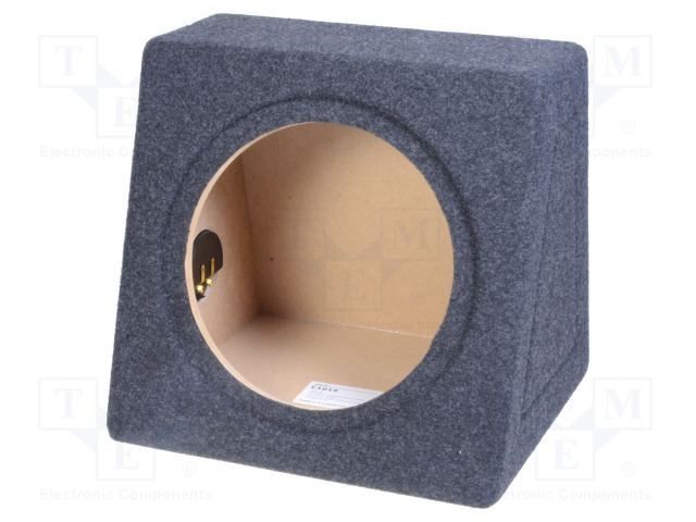 KAIUTINKOTELO - MDF - MUSTA MELANGE - 250MM - VIISTO: 272MM - 15L - Autokaiutinkotelot - OB.MDF.02 - 1