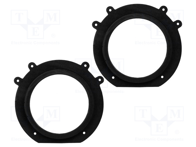 KAIUTTIMEN KOROKERENGAS - MDF - 165MM - CITROËN,FIAT,PEUGEOT - KYLLÄSTETTY - 2KPL - Kaiuttimen MDF soviterenkaat - D.MDF.PEUGEOT02 - 1