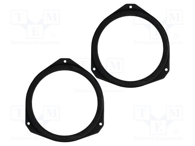 KAIUTTIMEN KOROKERENGAS - MDF - 165MM - OPEL - KYLLÄSTETTY - 2KPL - Kaiuttimen MDF soviterenkaat  - D.MDF.OPEL02 - 1