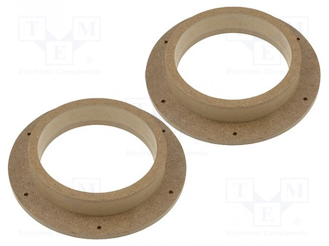KAIUTTIMEN KOROKERENGAS - MDF - 165MM - VW,ŠKODA - KYLLÄSTETTY,MAALATTU - 2KPL - Kaiuttimen MDF soviterenkaat - MDF-D.22 - 1