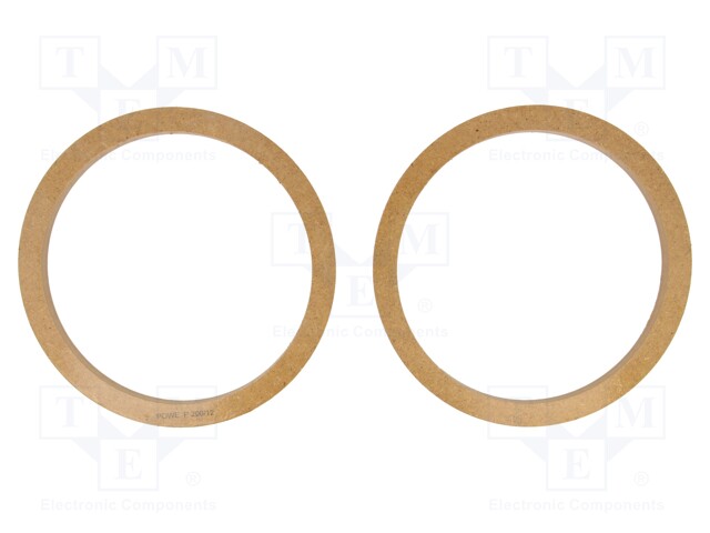 KAIUTTIMEN KOROKERENGAS - MDF - 200MM - KYLLÄSTETTY,MAALATTU - 2KPL - Kaiuttimen MDF soviterenkaat  - MDF-P20012 - 1