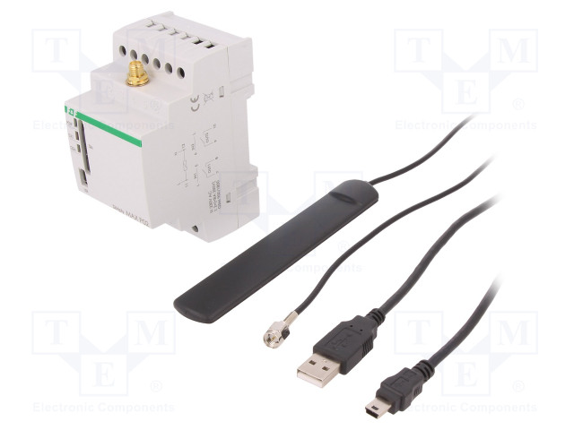 GSM MODUULIOHJAIN - DIN-KISKOLLE - 230VAC - RELE - IP20 - PLC MAX - 3W - Rakennusautomatiikka - SIMPLYMAX-P02 - 1