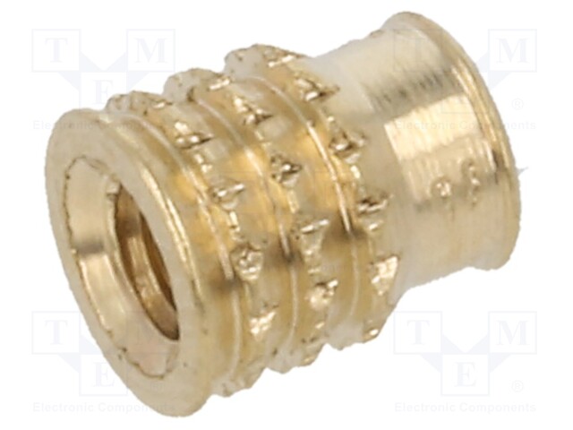 KIERREINSERTTI - MESSINKI - M2 - BN 37885 - PIT: 4,2MM - MUOVIIN - Kierreinsertit - KVT-001M2 - 1