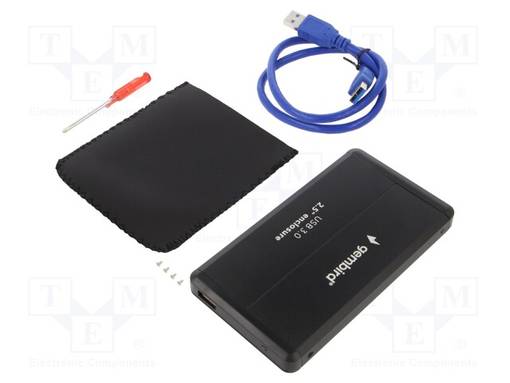 KIINTOLEVYJEN KOTELO: 2,5" - USB 3.0 - ALUMIINI - MUSTA - Tietokonetarvikkeet - muut - EE2-U3S-2 - 1