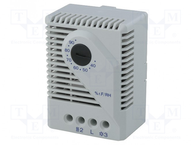 KOSTEUSANTURI - 35÷90%RH - OUT: SPDT - 0÷60°C - DIN-KISKOLLE - Teollisuus kosteusanturit - MFR012 - 1