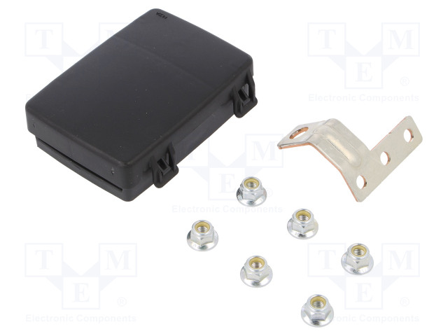 KOTELO - RUUVATTU,PAINETTAVA - MUSTA - SARJA: KOTELO - MIDIVAL - Sulakepitimet - MTA-0300442 - 1